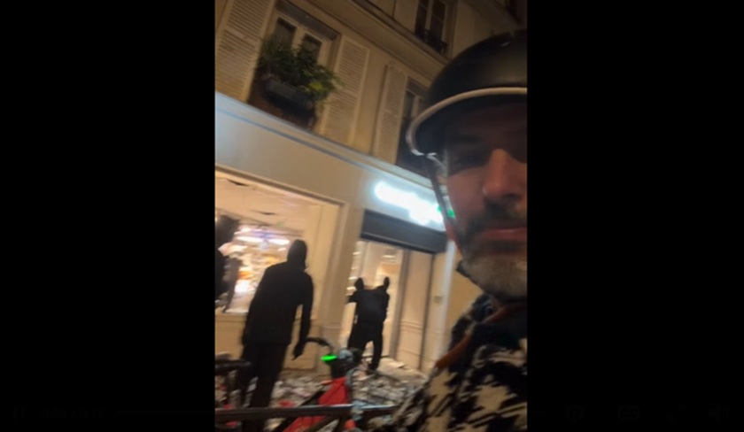 Lotfi Abdelli interpelle des casseurs à Paris